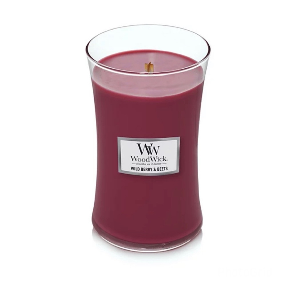 WoodWick Wild Berry & Beets Large Hourglass Candle Jar - Picture 5 of 8